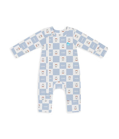 Romper Snug Fit Viscose from Bamboo Blue Miffy Checker