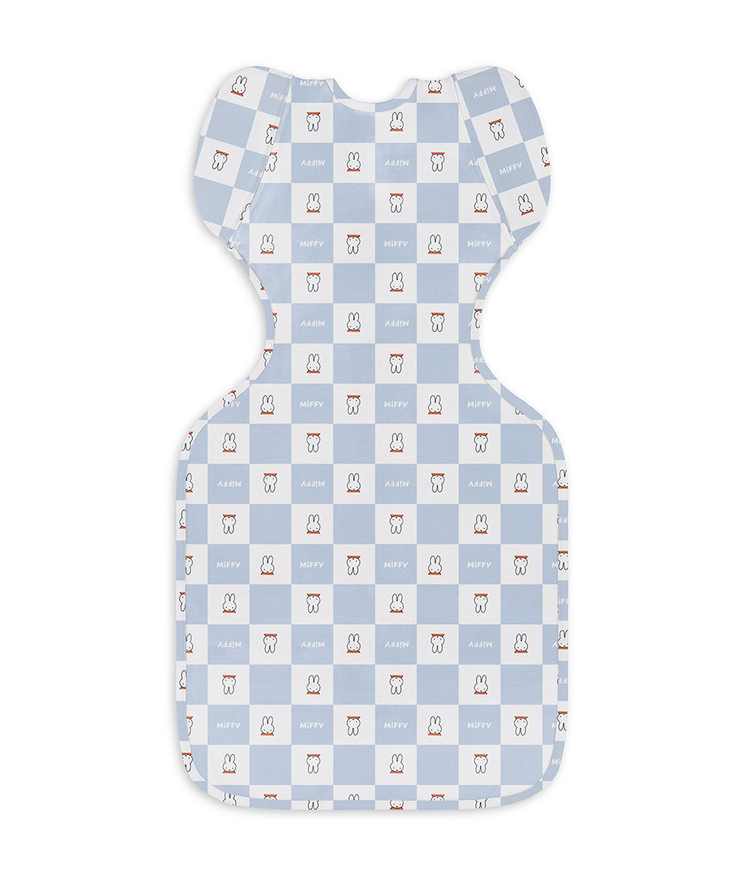 Swaddle Up™ 2-in-1 Transition Bag 1.0 TOG Cotton Blue Miffy Checker