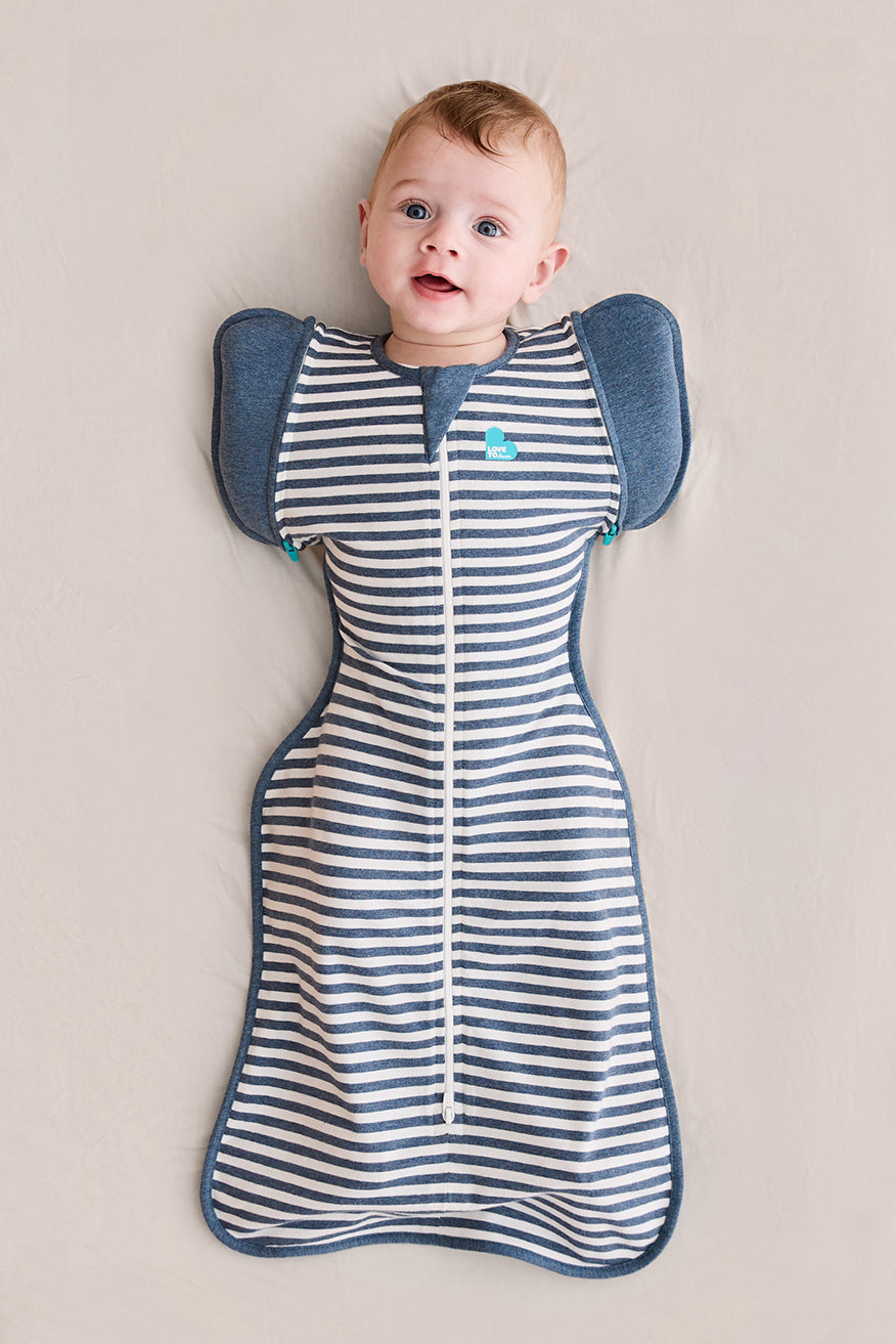 Swaddle Up™ Transition Bag 1.0 TOG (68-75°F) Denim Stripe Original Cotton