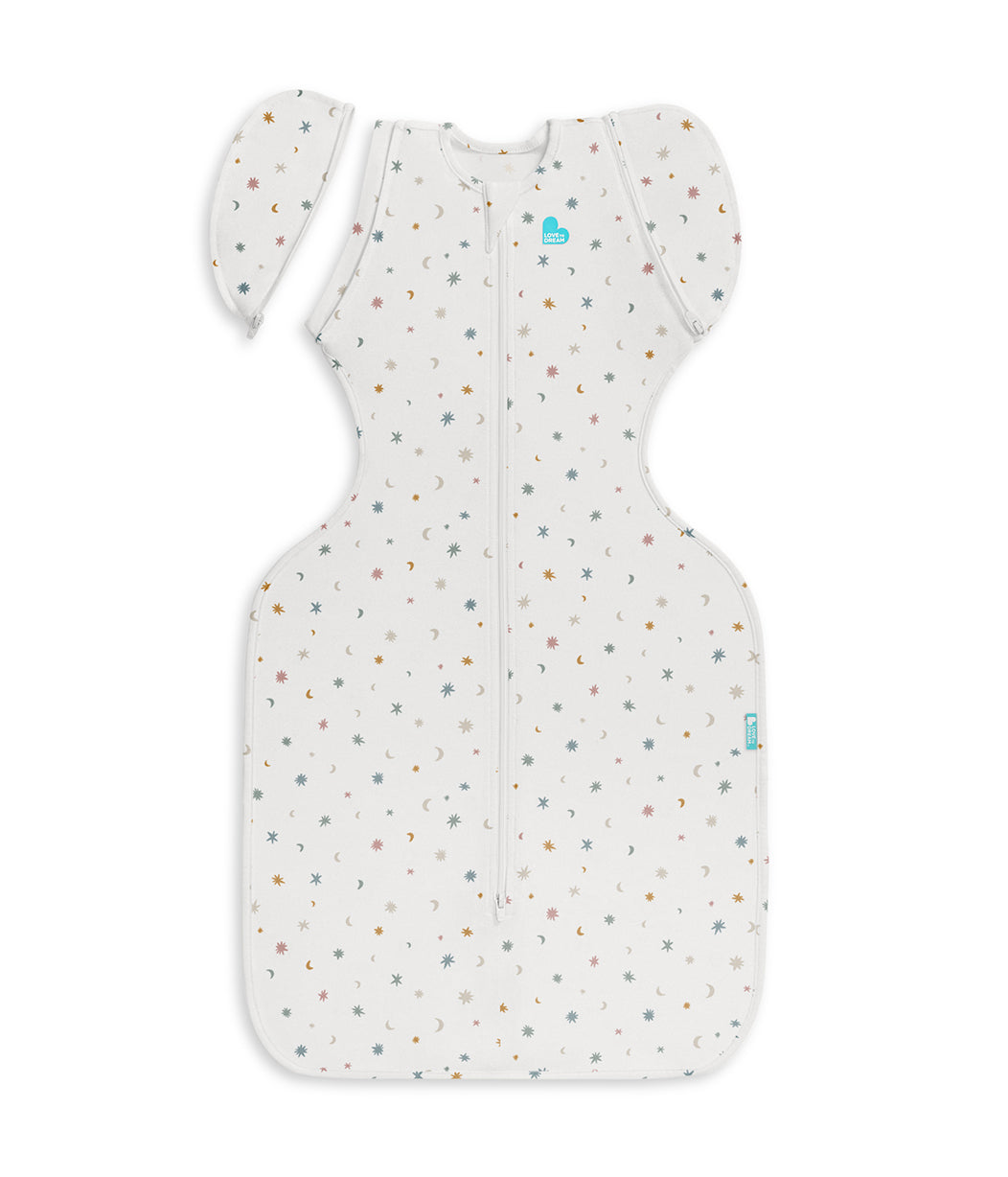 Swaddle Up™ 2-in-1 Transition Bag 0.2 TOG Organic Cotton White Starlight