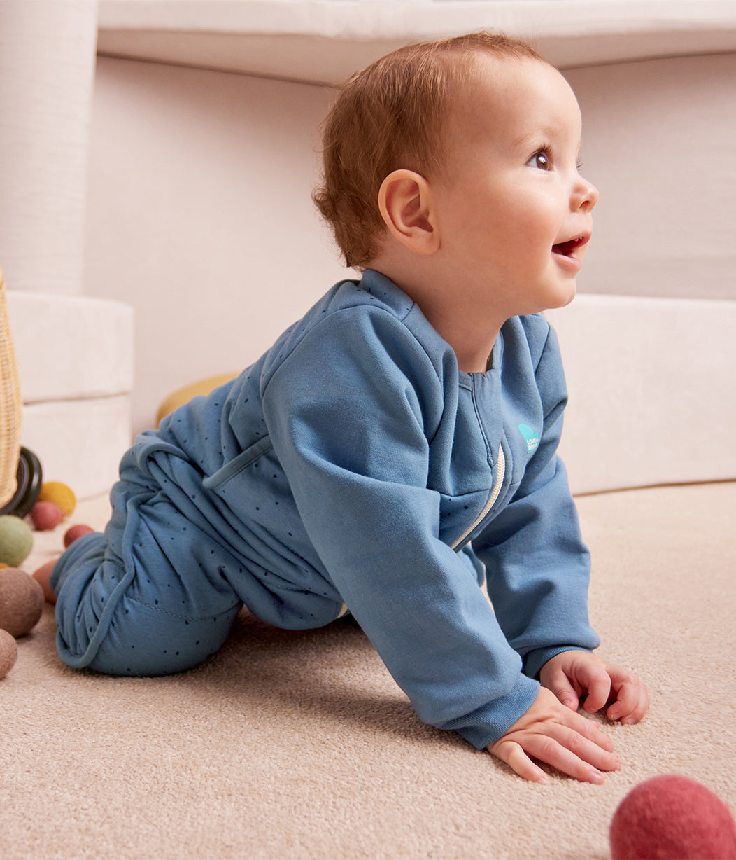 Sleep Suit & Pajama Bundle | 2.5 TOG | Storm Blue Pebbles | Blue Turtally