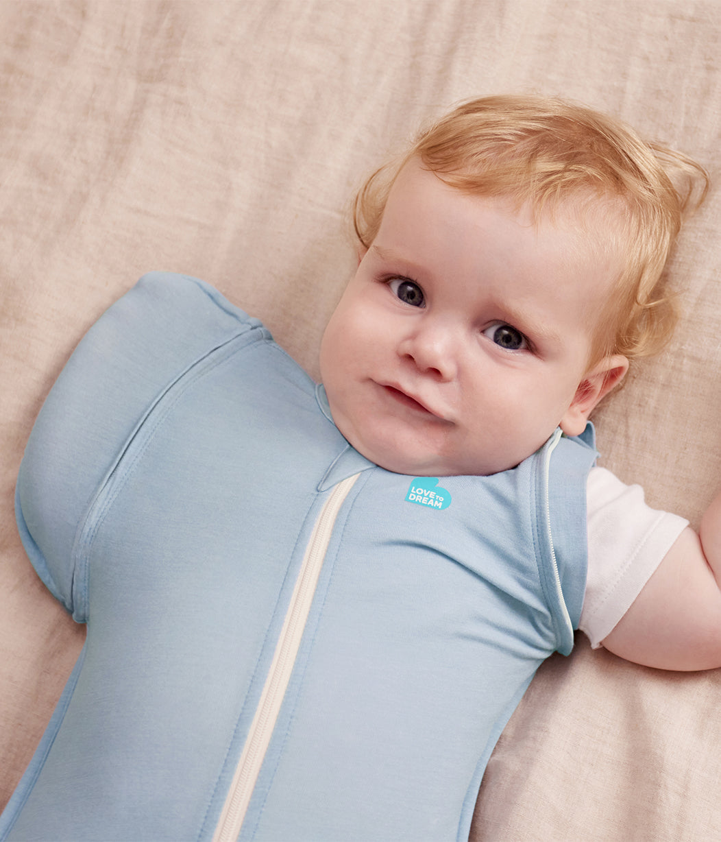 Swaddle Up™ 2-in-1 Transition Bag 0.2 TOG Viscose from Bamboo Mist Blue