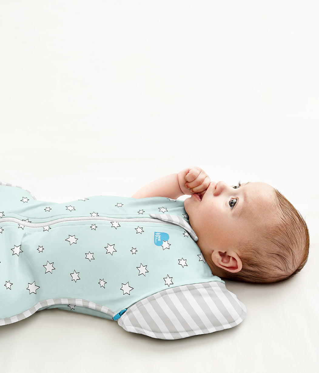 Swaddle Up™ Transition Bag Bamboo Lite 0.2 TOG Mint Superstar