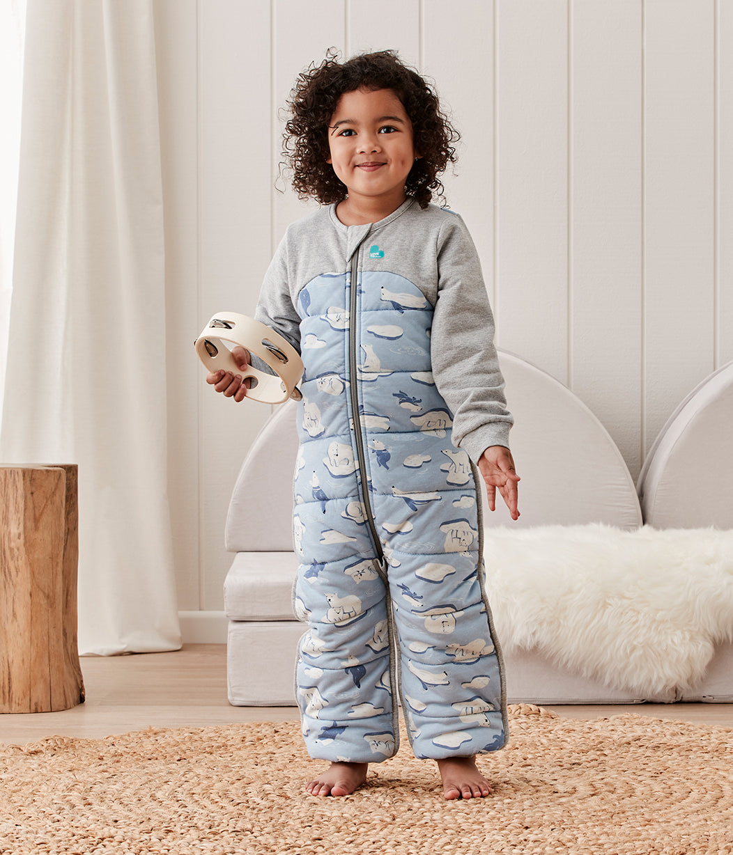 Sleep Suit 3.5 TOG (57-61°F) Blue South Pole Quilted Cotton