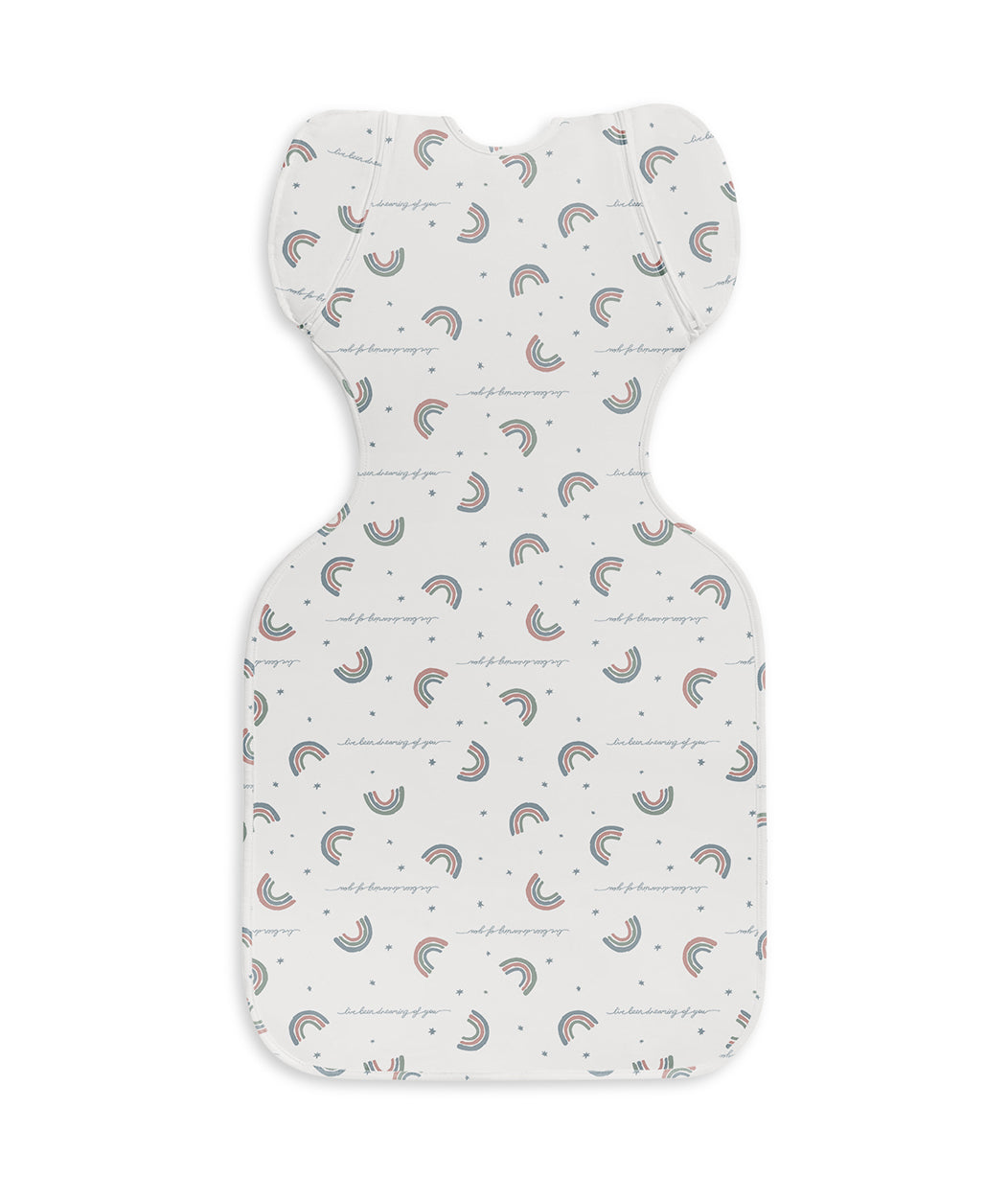 Swaddle Up™ Transition Bag 1.0 TOG Cotton White Rainbow Dream