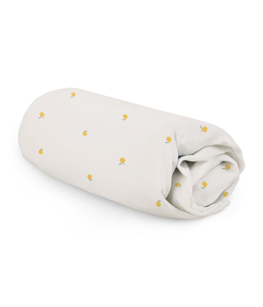 HushDry™ 2-in-1 Waterproof Fitted Crib Sheet Viscose from Bamboo Cream Lemons