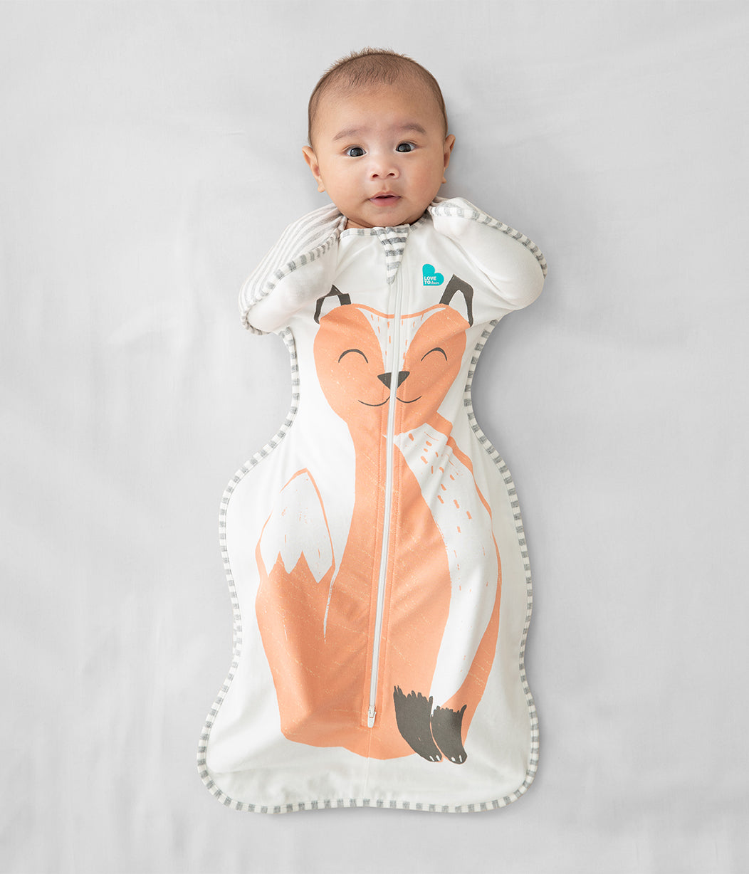 Swaddle Up™ 1.0 TOG (68-75°F) Orange Lyric The Fox™ Original Cotton