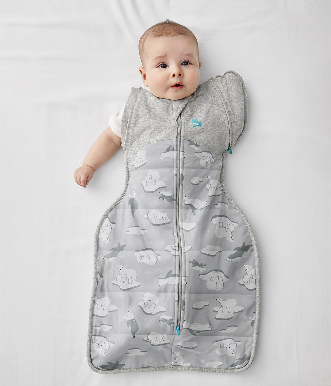 Swaddle Up™ Transition Bag 3.5 TOG (57-61°F) Gray South Pole Quilted Cotton