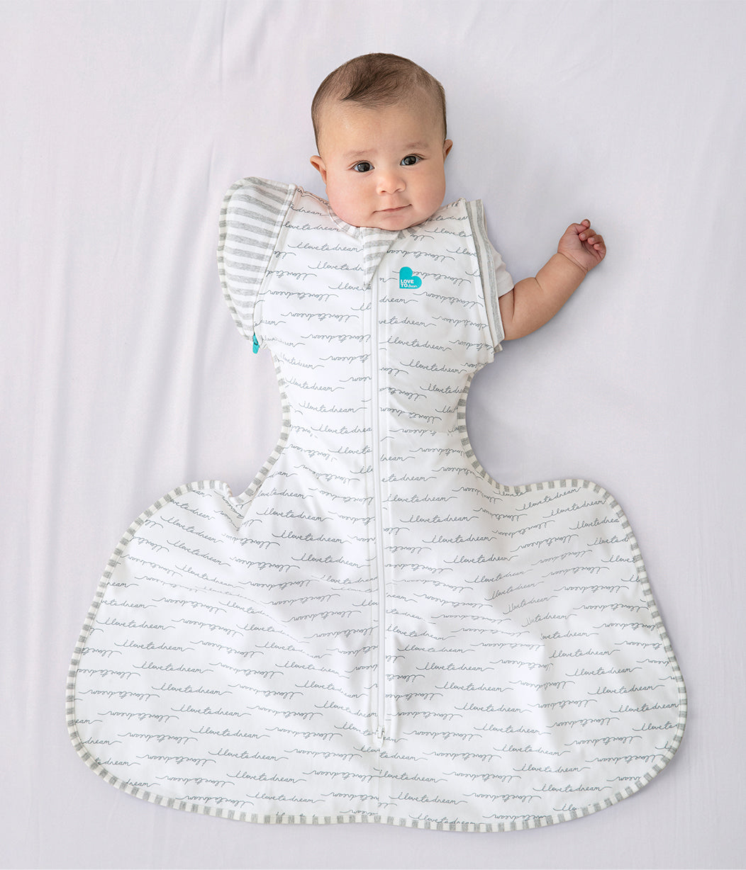 Swaddle Up™ Transition Bag Hip Harness 1.0 TOG Cotton White Dreamer