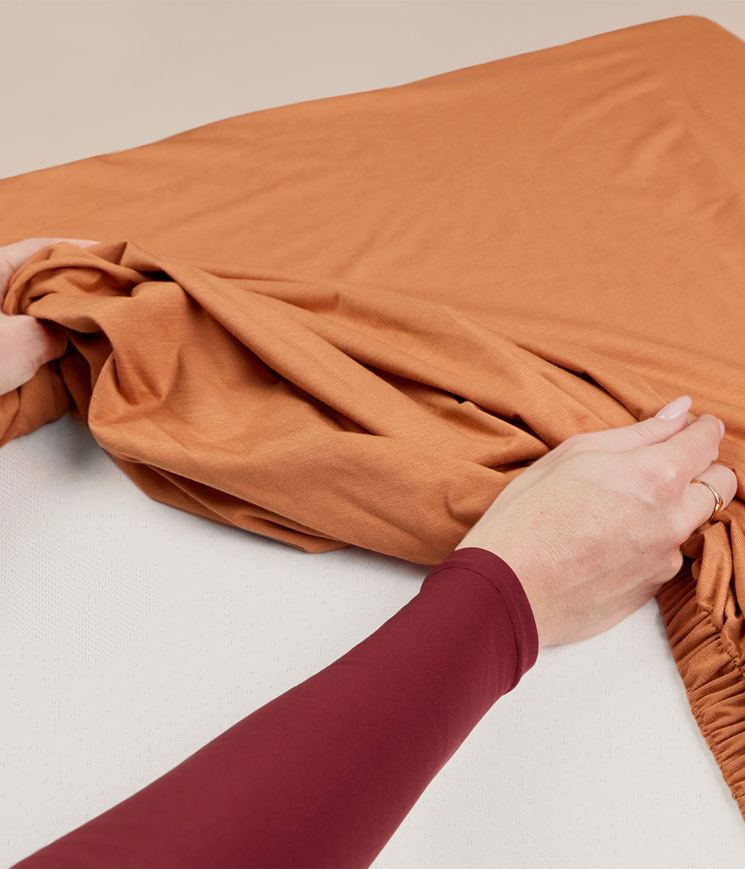 HushDry™ 2-in-1 Waterproof Fitted King Sheet Viscose from Bamboo Hazel
