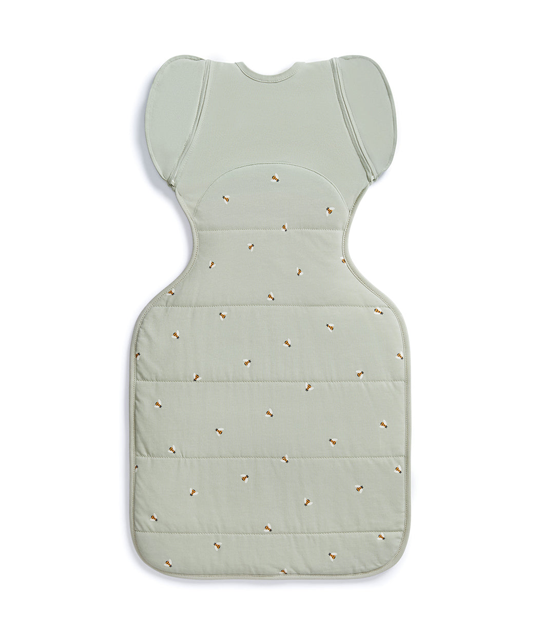 Swaddle Up™ Transition Bag 2.5 TOG Cotton Olive Bees – Love to