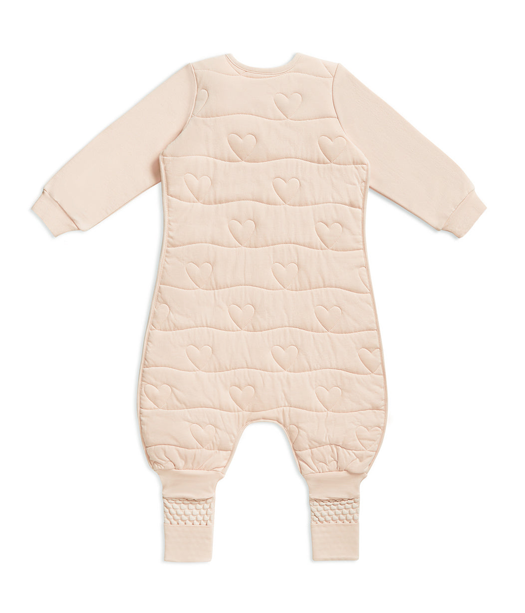 Sleep Suit Long Sleeve 3.5 TOG Quilted Cotton Blush Heart Quilting