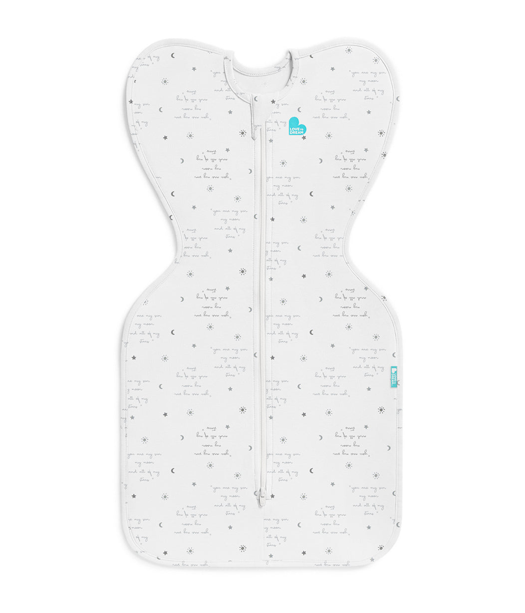 Swaddle Up™ 0.2 TOG Cotton White You Are My