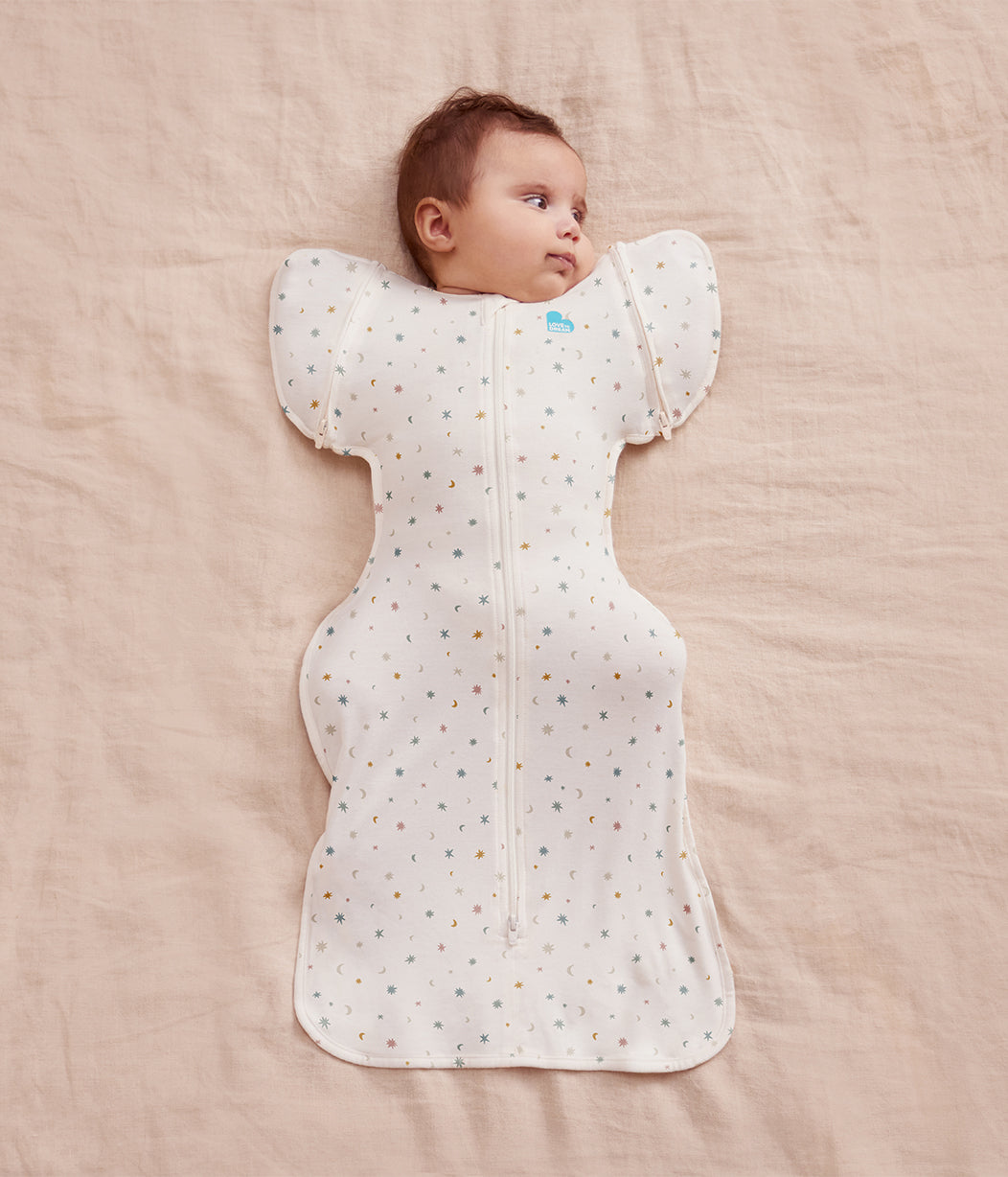 Swaddle Up™ 2-in-1 Transition Bag 0.2 TOG Organic Cotton White Starlight