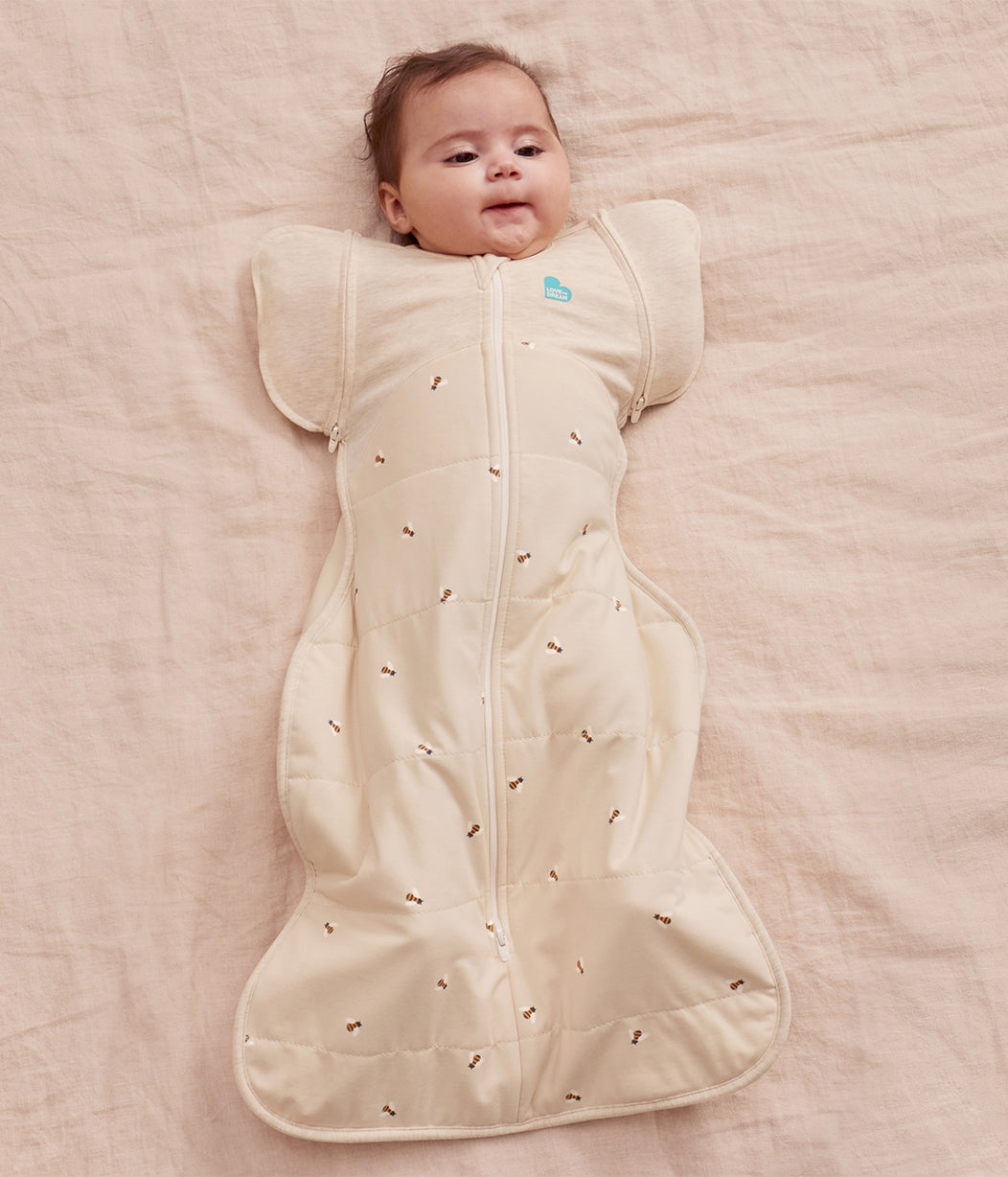 Swaddle Up™ Transition Bag 2.5 TOG Cotton Oatmeal Bees