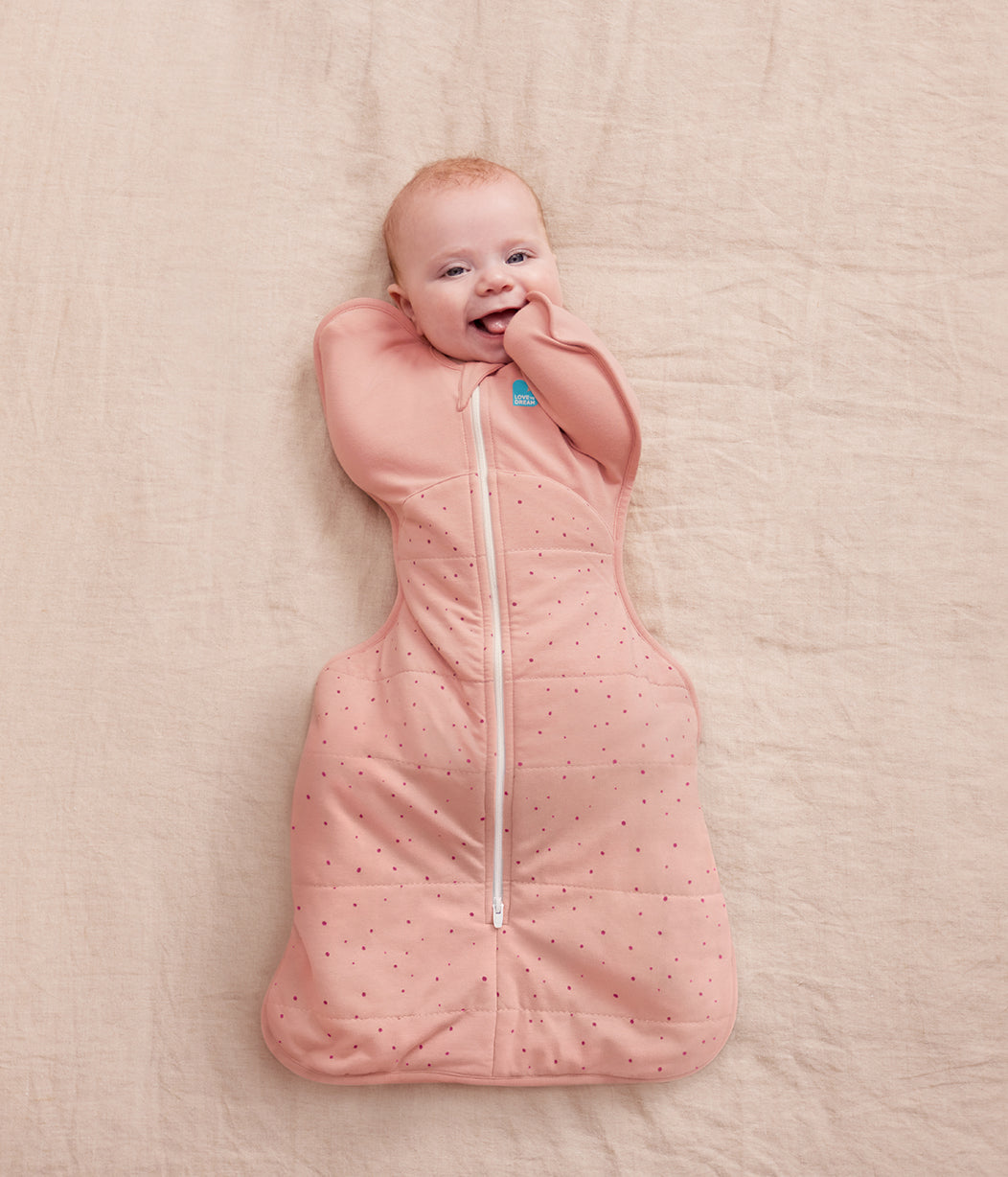 Sleep Machine Swaddle Up Starter Bundle | 2.5 TOG | Rose Pebbles