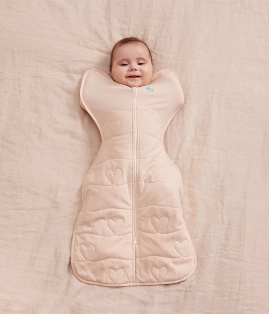 Swaddle Up & Romper Bundle | 3.5 TOG | Blush Quilting | Cream Lemons