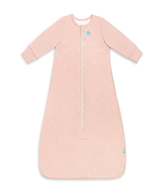 Sleep Bag Long Sleeve 1.5 TOG Cotton Fleece Blush Twigs