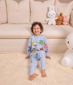 Sleep Suit Long Sleeve 1.0 TOG Cotton Blue Miffy Placement