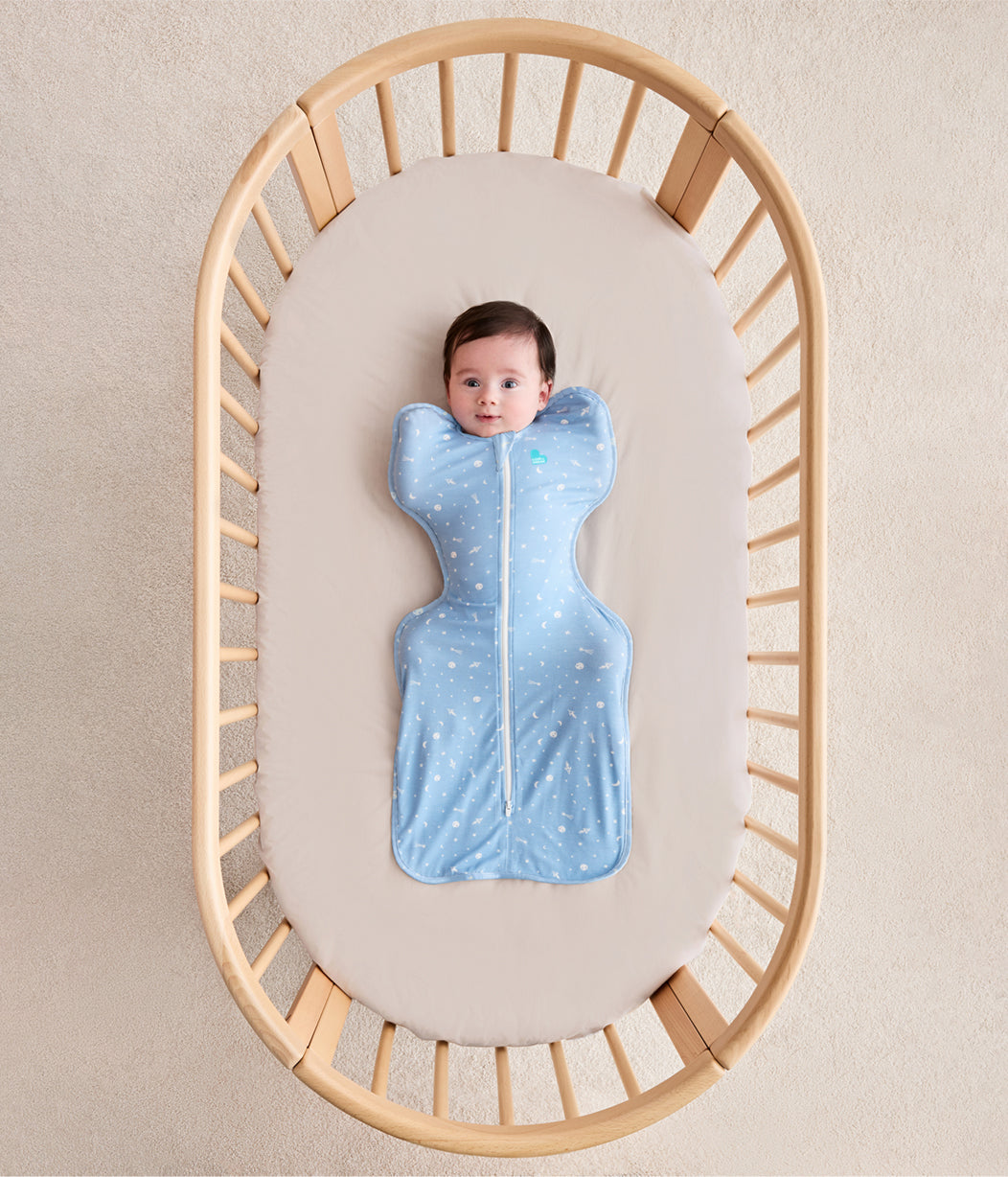 Swaddle Up™ 1.0 TOG Viscose from Bamboo Marle Blue Time and Space