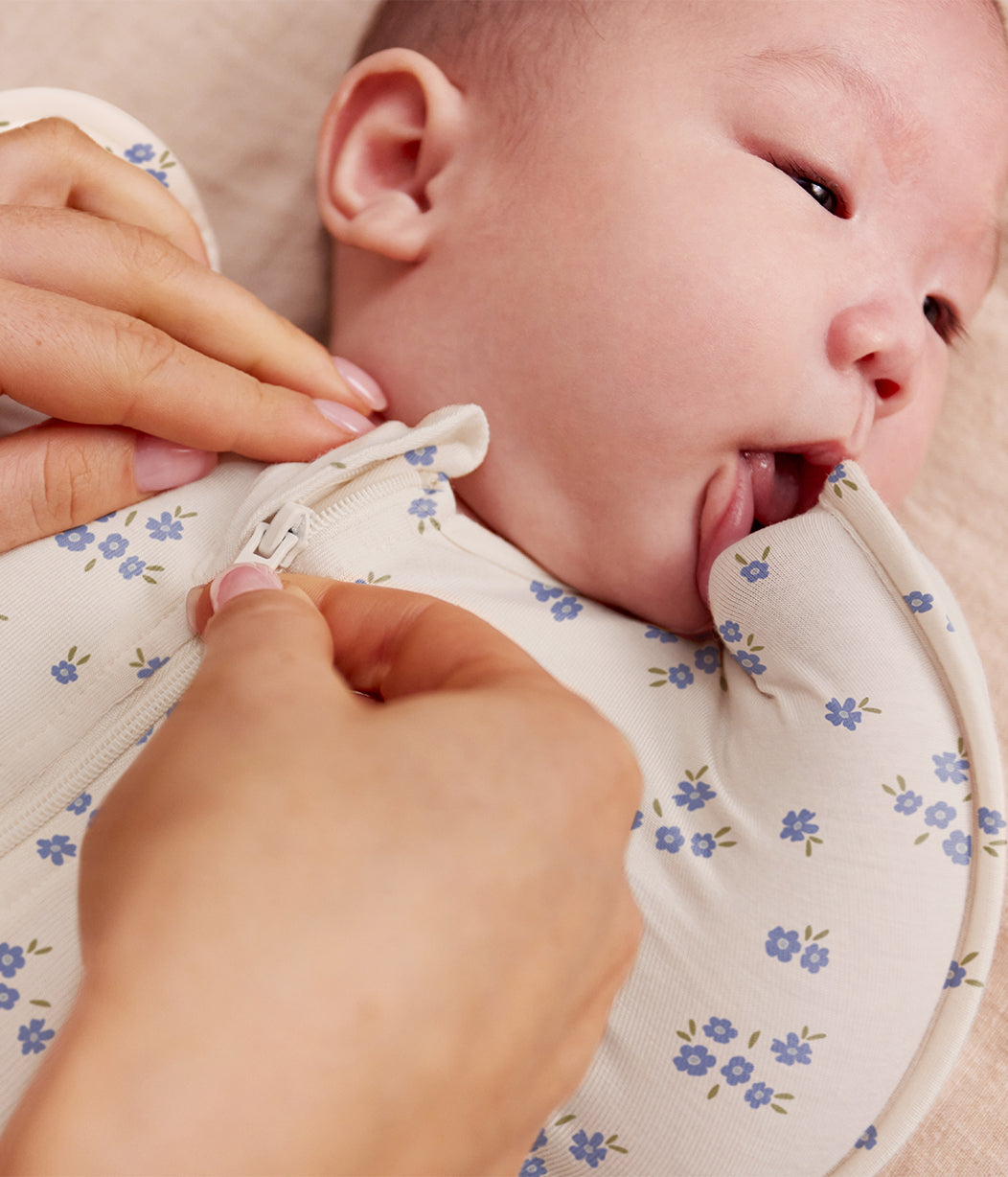 Swaddle Up™ 1.0 TOG Cotton Jacaranda Meadow