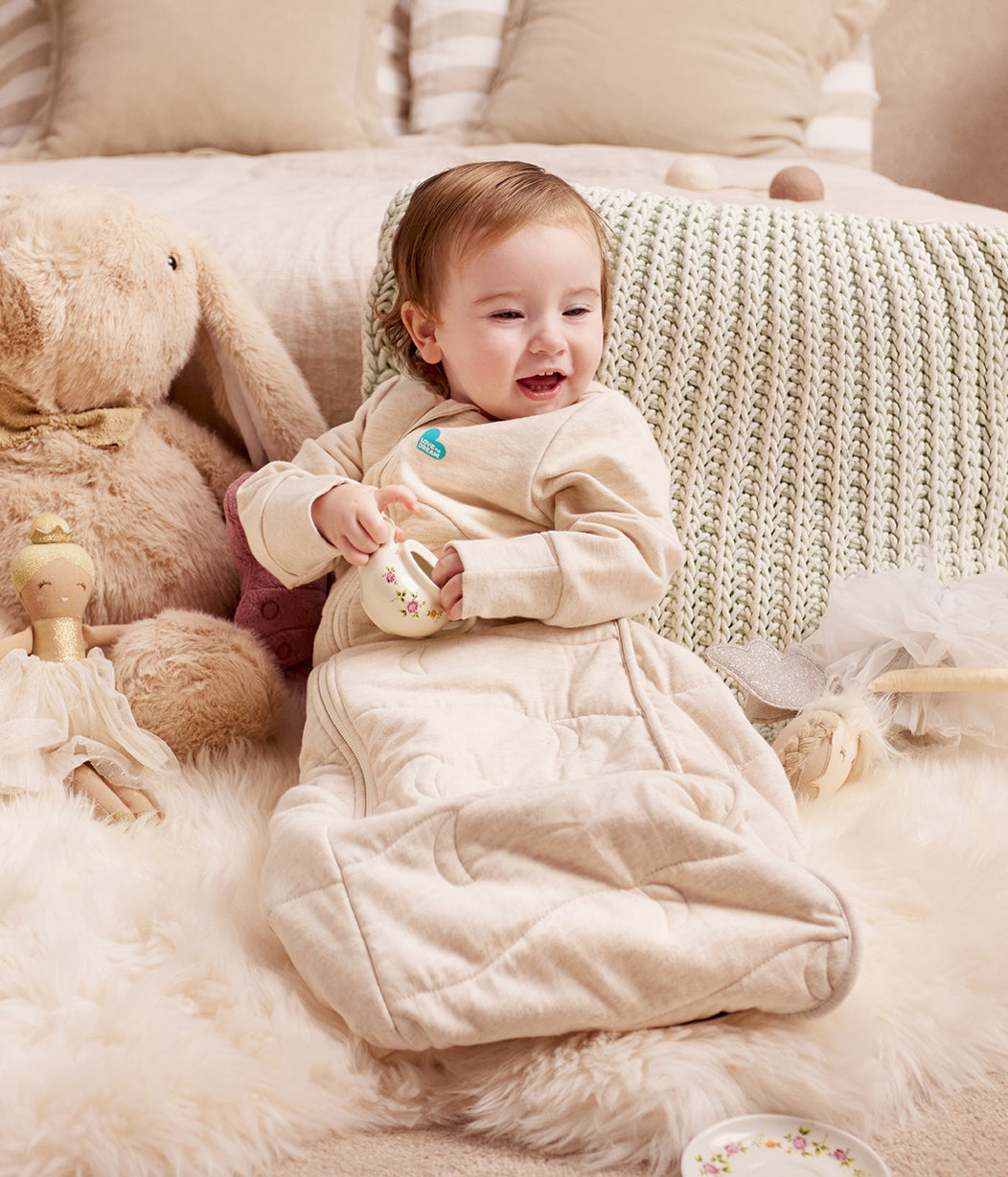Sleep Bag Long Sleeve 3.5 TOG Cotton Oatmeal