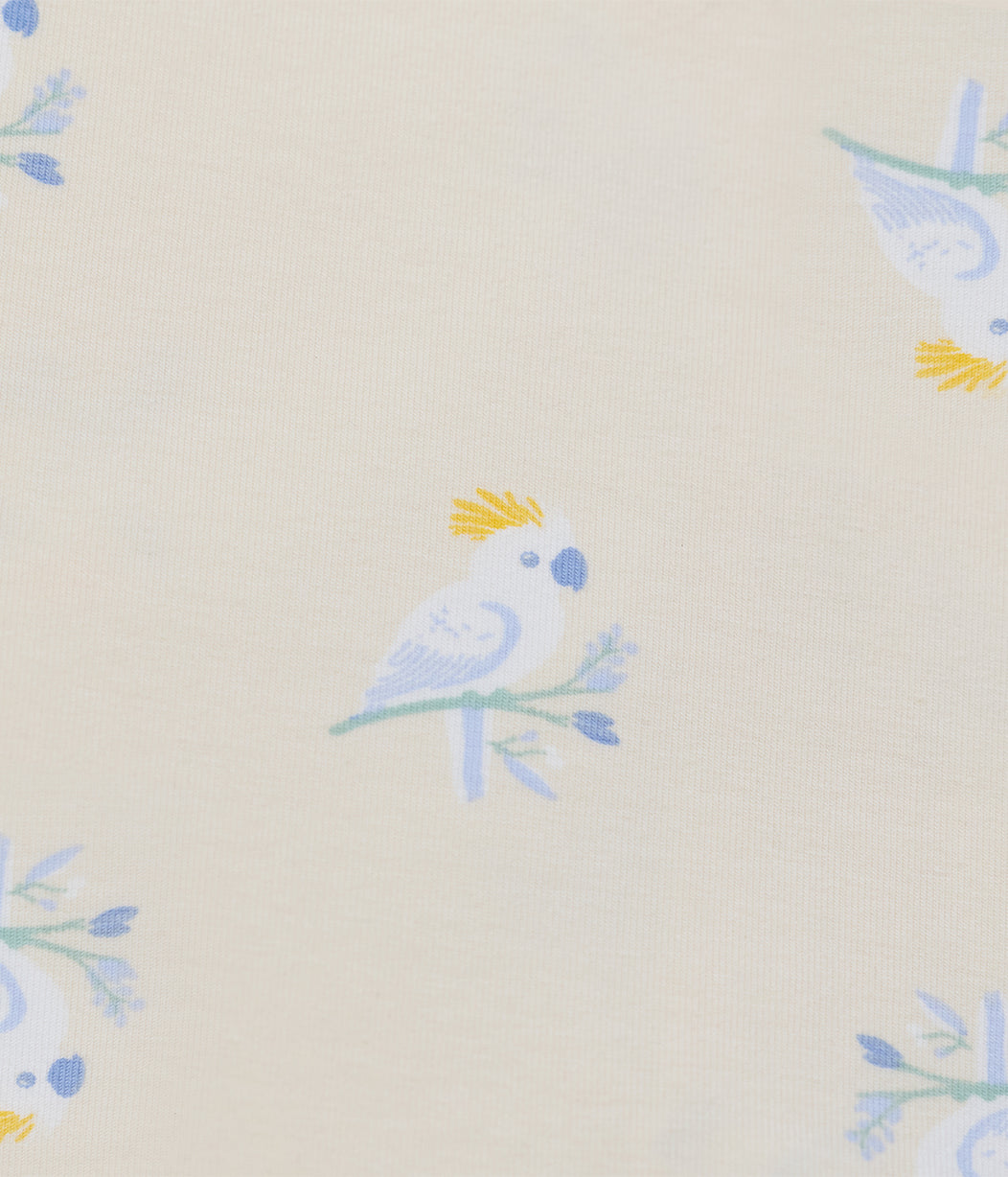 Swaddle Up™ 2-in-1 Transition Bag 1.0 TOG Cotton Cream Cockatoos