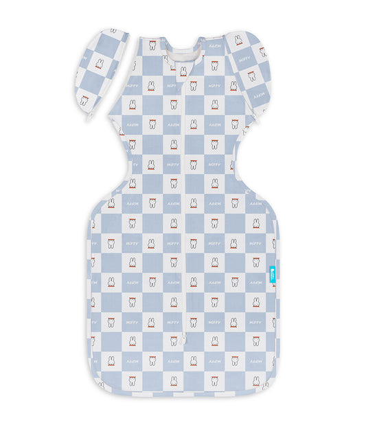 Swaddle Up™ 2-in-1 Transition Bag 1.0 TOG Cotton Blue Miffy Checker