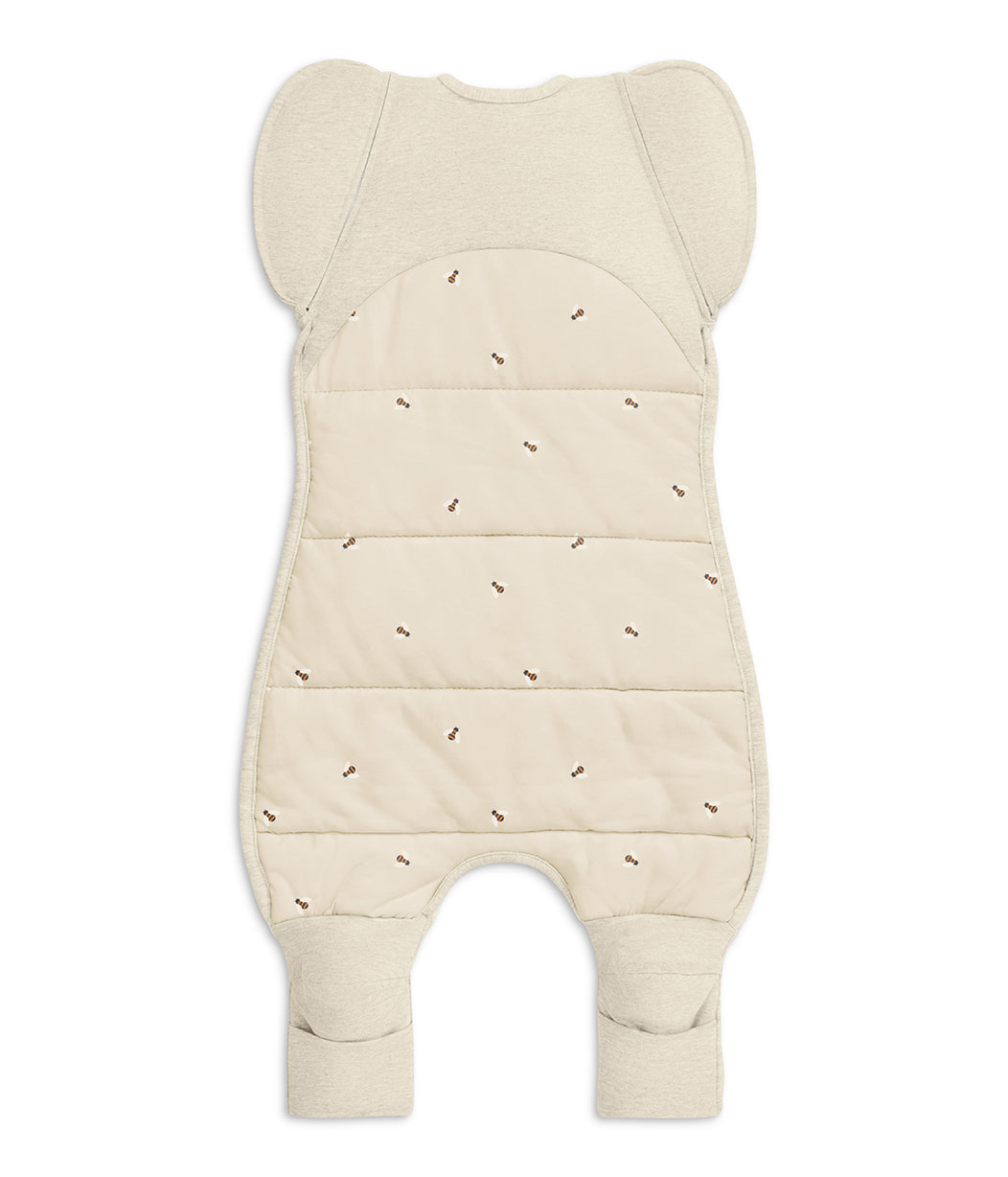 Swaddle Up™ 2-in-1 Transition Suit 2.5 TOG Cotton Oatmeal Bees