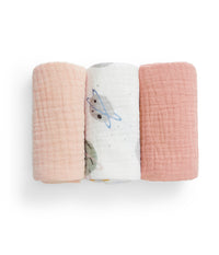 Wash Cloth 3 Pack Cotton Blush Rocket