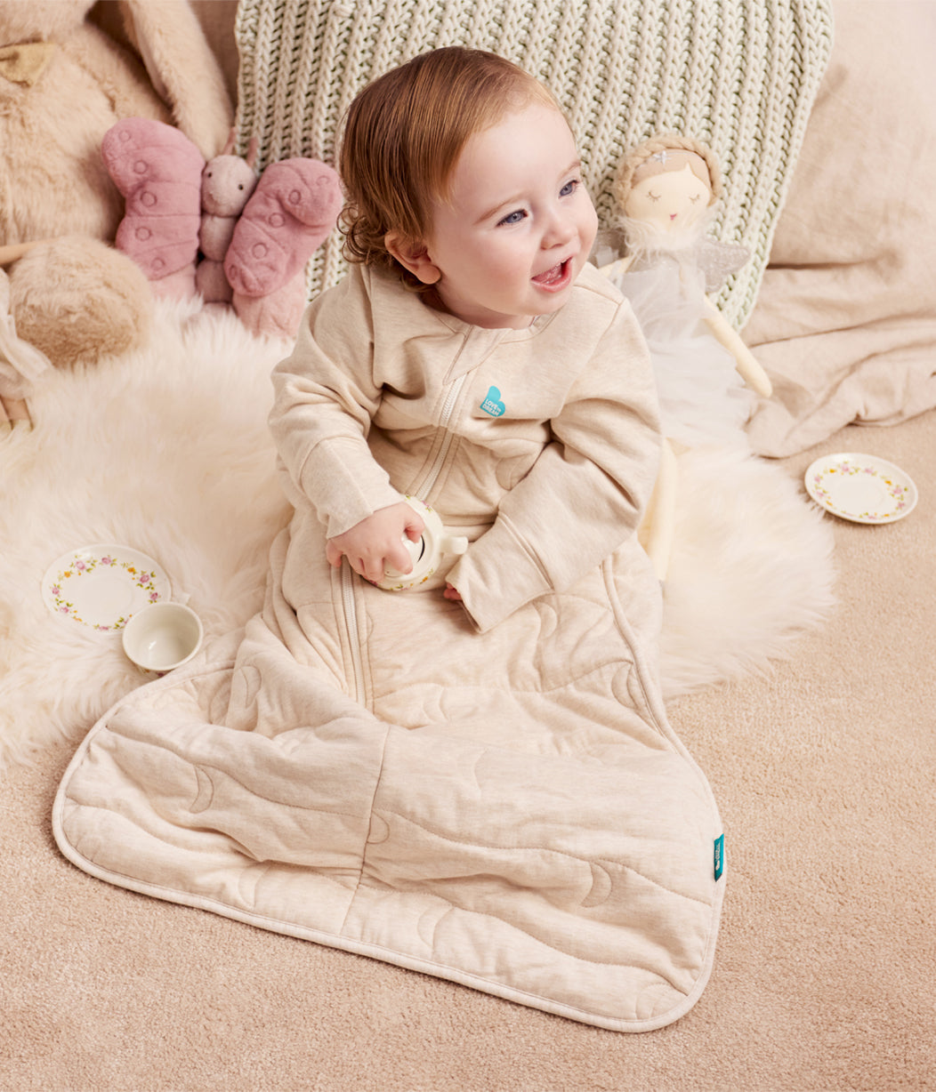 Sleep Bag Long Sleeve 3.5 TOG Cotton Oatmeal