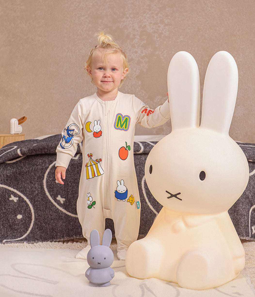 Sleep Suit Long Sleeve 1.0 TOG Cotton Birch Miffy Placement