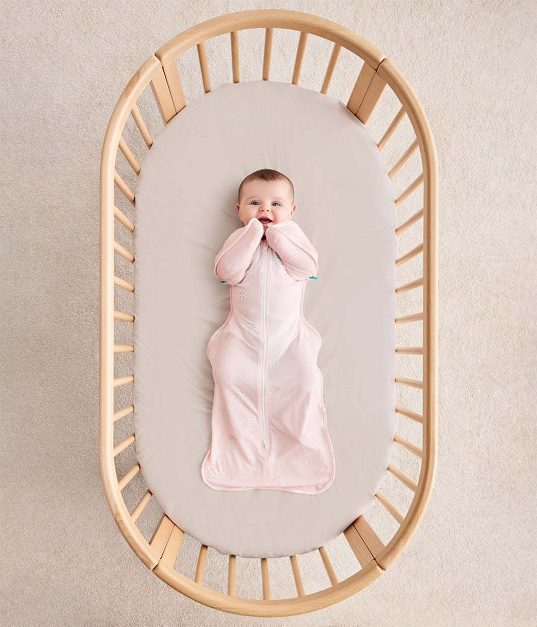 Swaddle Up™ Transition Bag 0.2 TOG Viscose from Bamboo Light Pink Little Dreamer