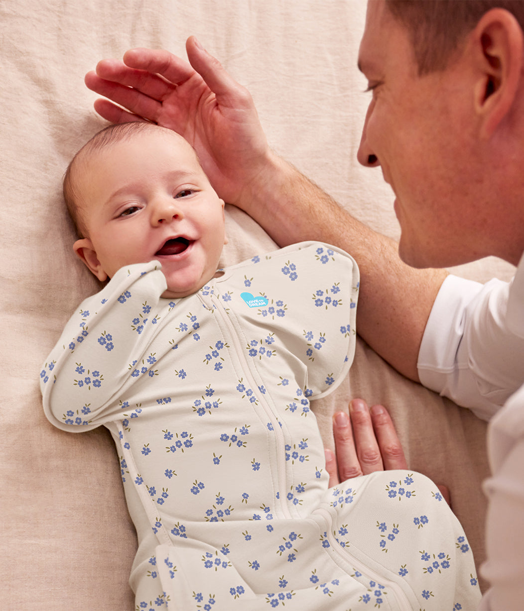 Swaddle Up™ 1.0 TOG Cotton Jacaranda Meadow