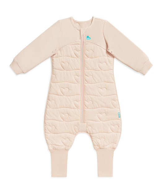 Sleep Suit Long Sleeve 3.5 TOG Quilted Cotton Blush Heart Quilting