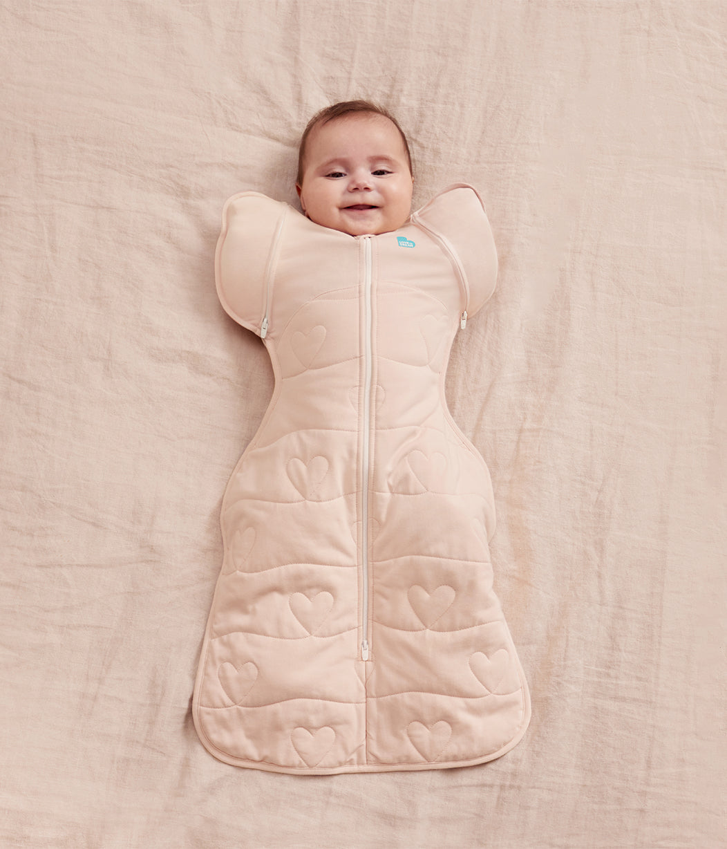 Swaddle Up™ 2-in-1 Transition Bag 3.5 TOG Cotton Blush Heart Quilting
