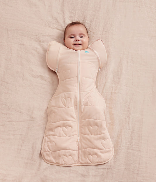 Swaddle Up™ 2-in-1 Transition Bag 3.5 TOG Cotton Blush Heart Quilting