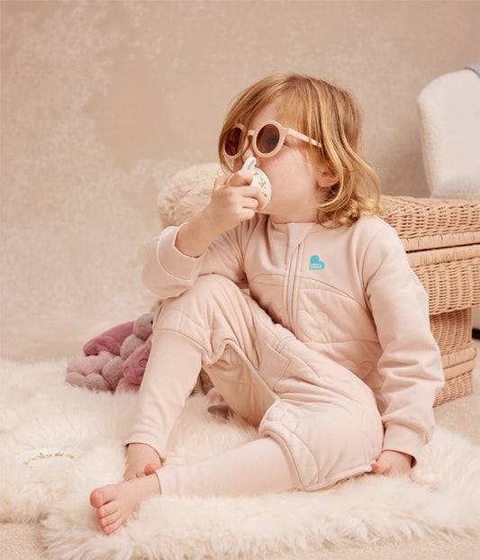 Sleep Suit Long Sleeve 3.5 TOG Quilted Cotton Blush Heart Quilting