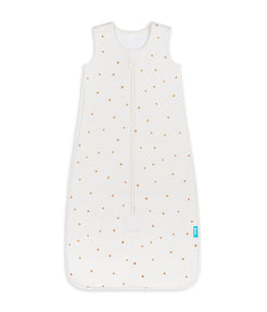 Sleep Bag Sleeveless 1.5 TOG Cotton Fleece Buff Twinkle Embroidery