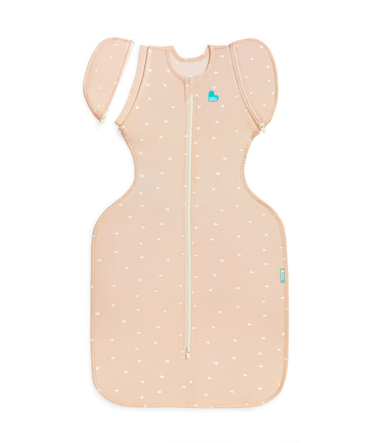 Swaddle Up™ 2-in-1 Transition Bag 0.2 TOG Viscose from Bamboo Blush Hearts