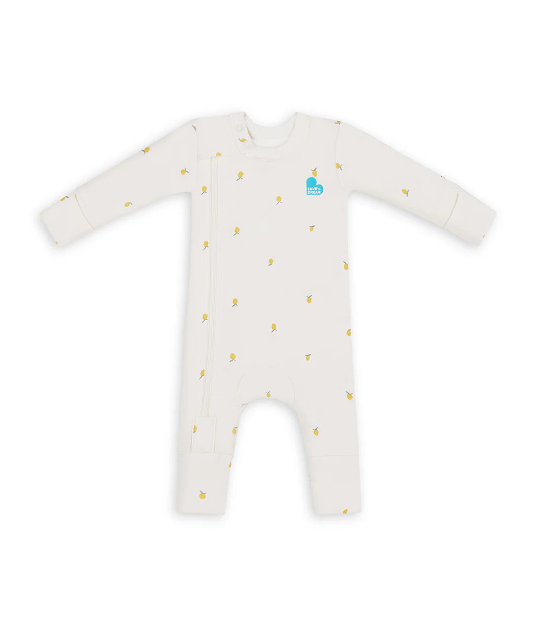 Swaddle Up & Romper Bundle | 3.5 TOG | Blush Quilting | Cream Lemons