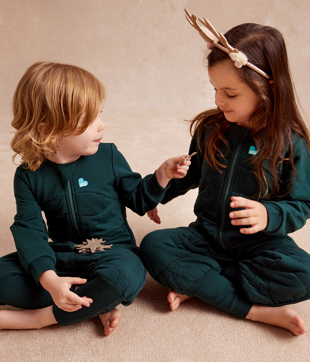 Sleep Suit Long Sleeve 3.5 TOG Cotton Forest Star Quilting