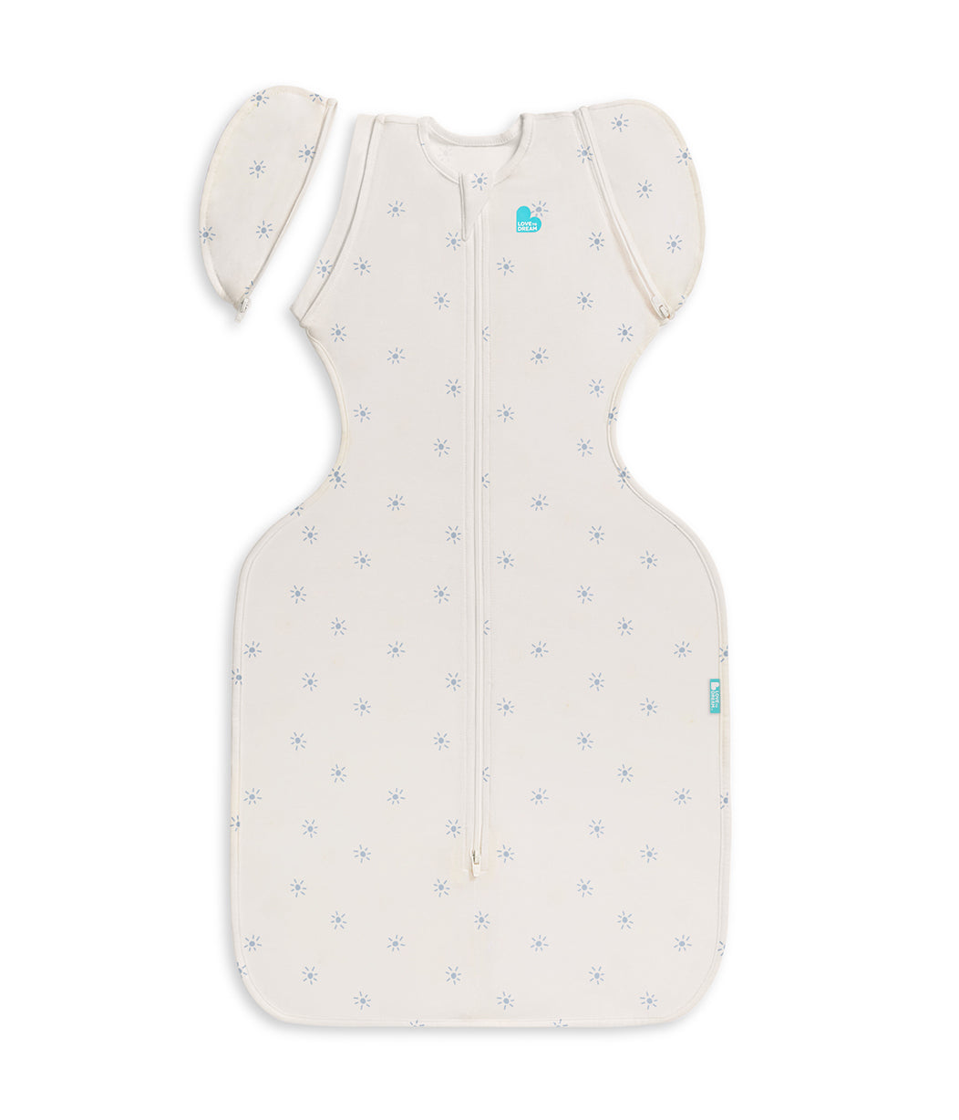 Swaddle Up™ 2-in-1 Transition Bag 0.2 TOG Viscose from Bamboo Mist Blue Sunny
