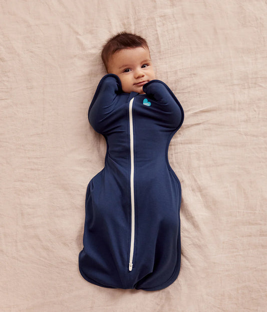 Swaddle Up & Romper Bundle | 1.0 TOG | Bamboo | Navy | Cream Dino Snore