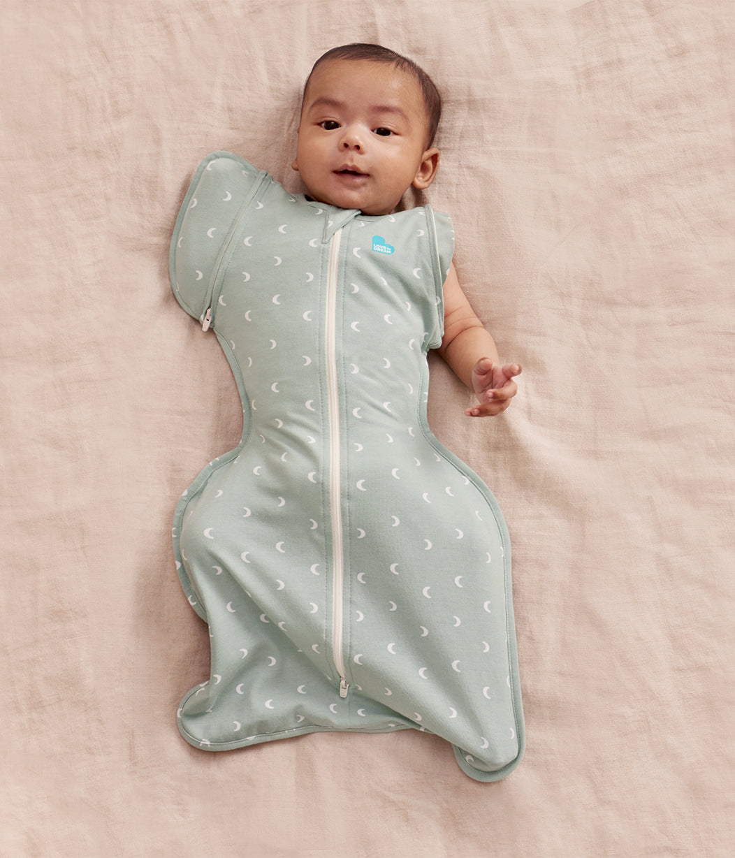 hina　Swaddle UP Transition Bag L Swaddle Up™ Transition Bag 1.0 TOG Cotton Olive Moon – Love