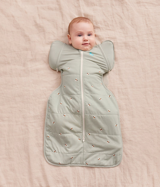 Swaddle Up™ Transition Bag 2.5 TOG Cotton Olive Bees