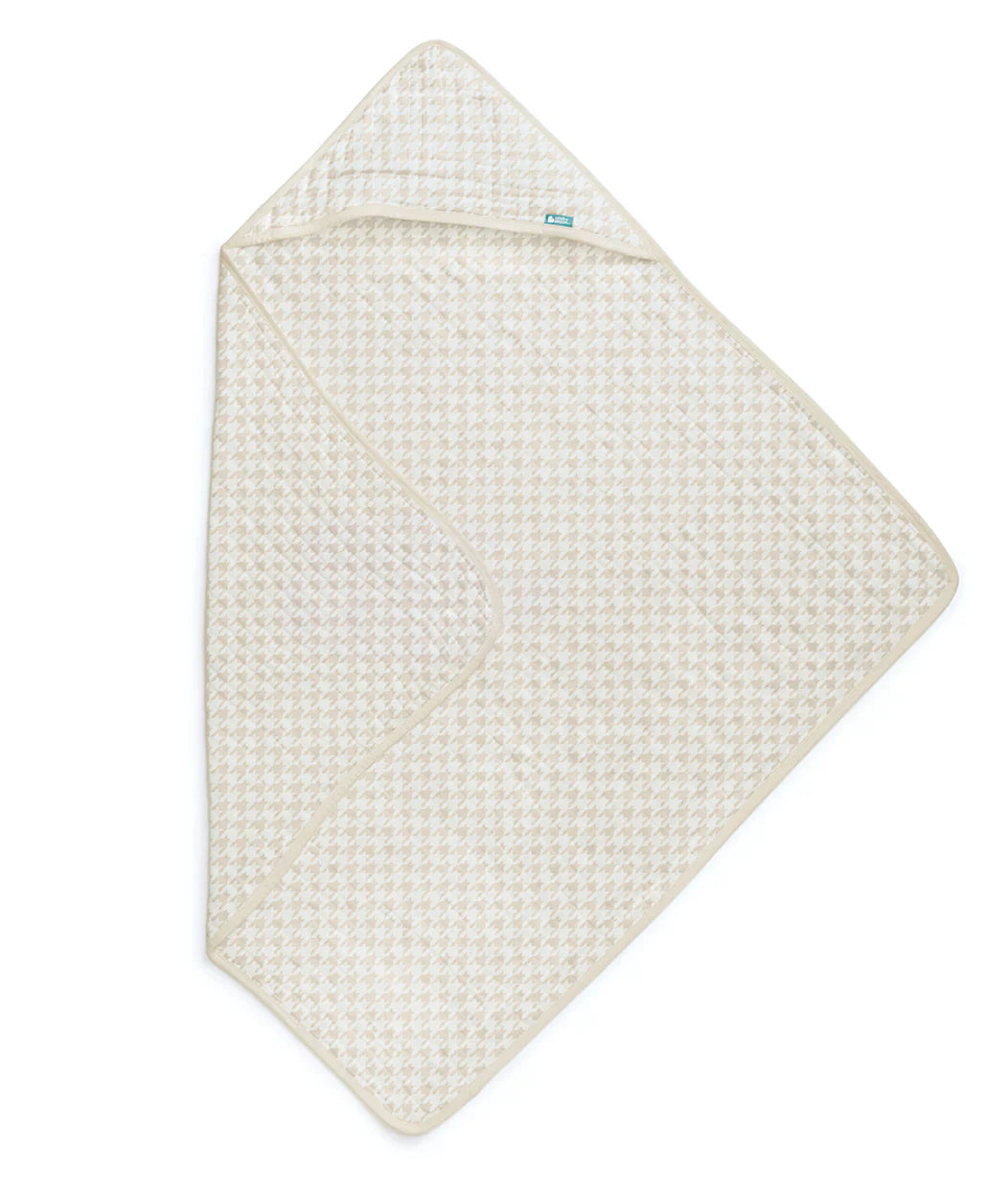 Newborn Starter Gift Bundle | Swaddle Up, Towel, Wash Cloth, Burp Cloths, Bibs | Houndstooth