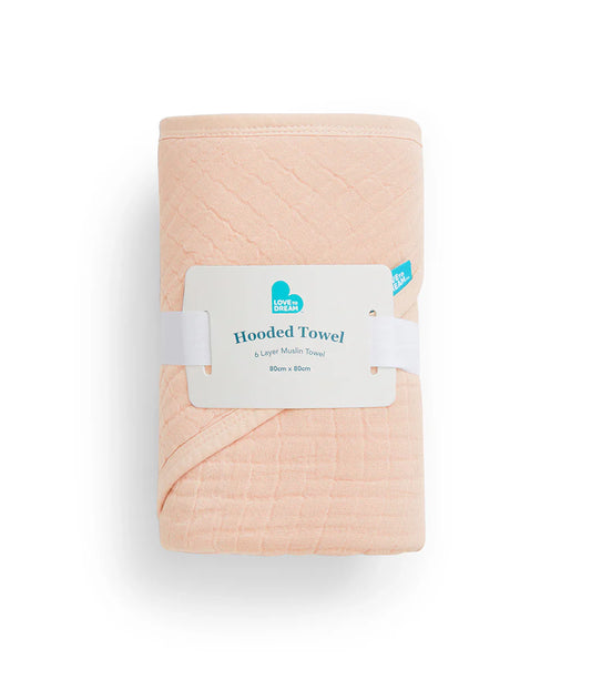 Baby Bath Bundle | Hooded Towel, Wash Cloth | Blush Rocket | Blush