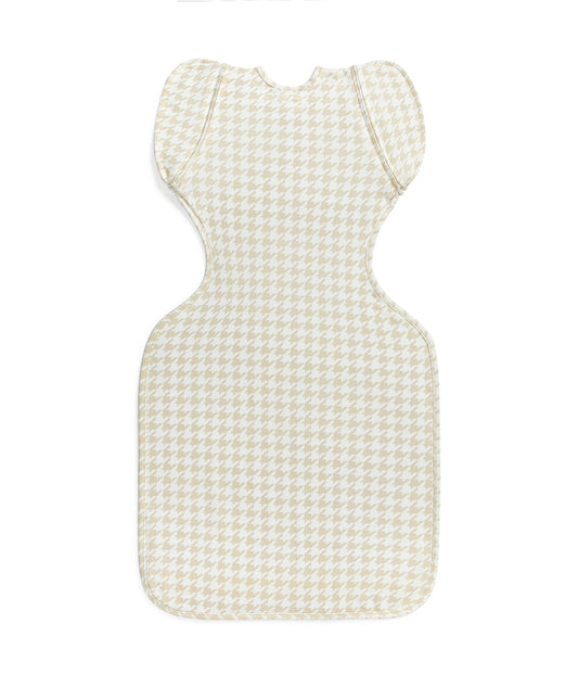 Swaddle Up™ Early Roller 2-in-1 Transition Bag 1.0 TOG Cotton Tan Houndstooth