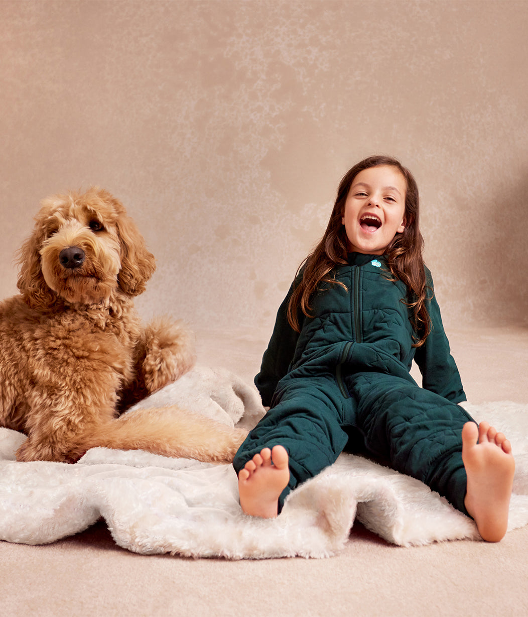 Sleep Suit Long Sleeve 3.5 TOG Cotton Forest Star Quilting